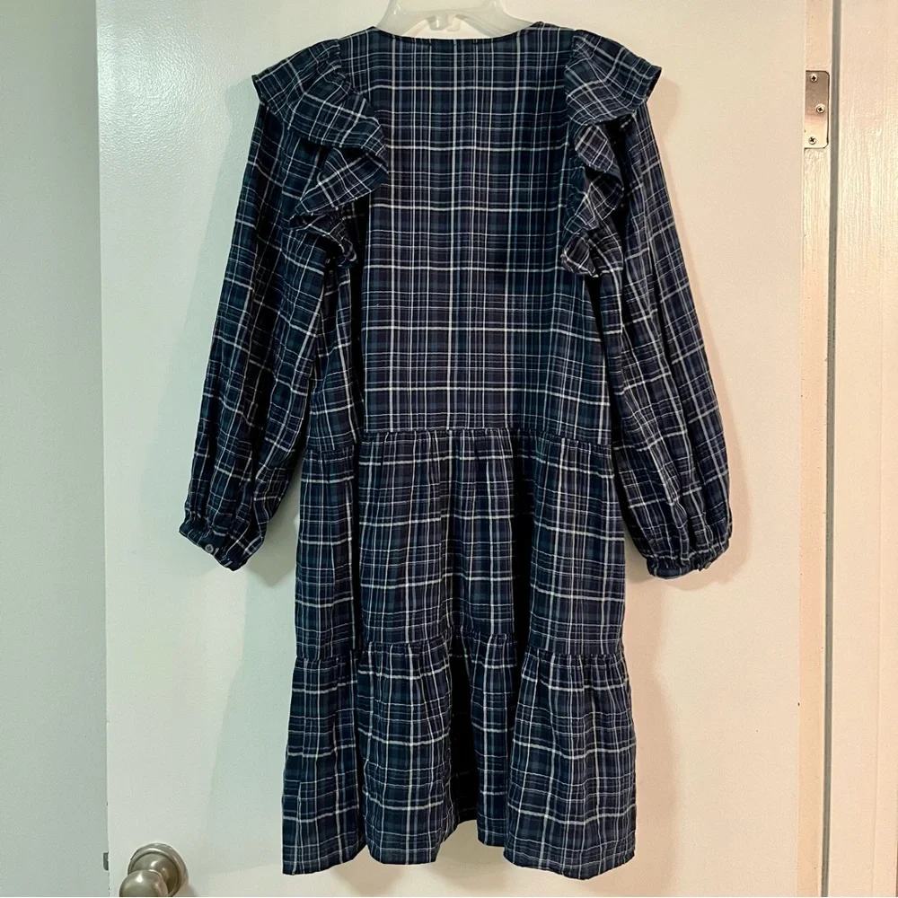 Madewell Gauze Ruffle-Trimmed Mini Dress - Picture 8 of 12